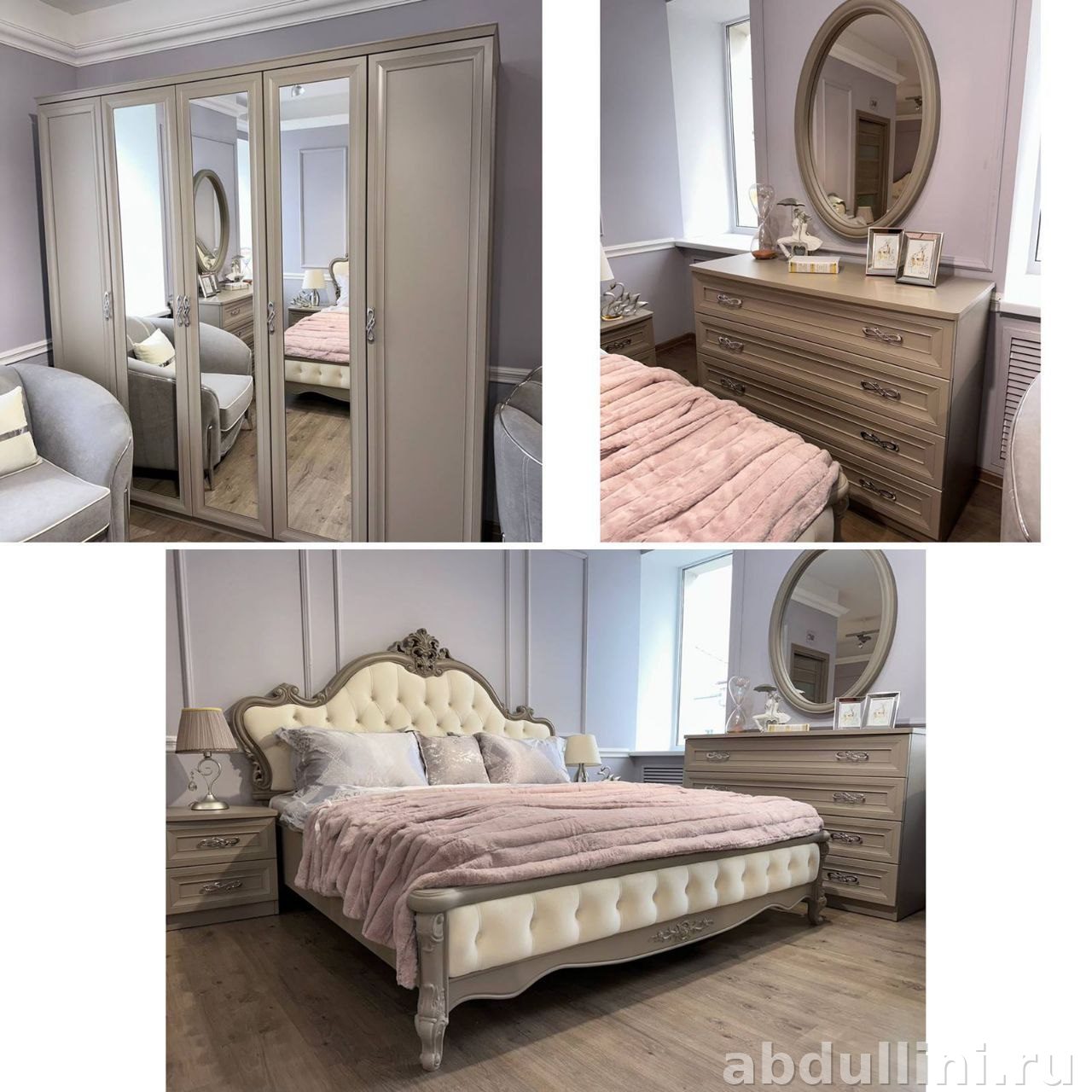 Мебельный комплект 1554 в сером цвете — купить в Дагестане — купить в Дагестане