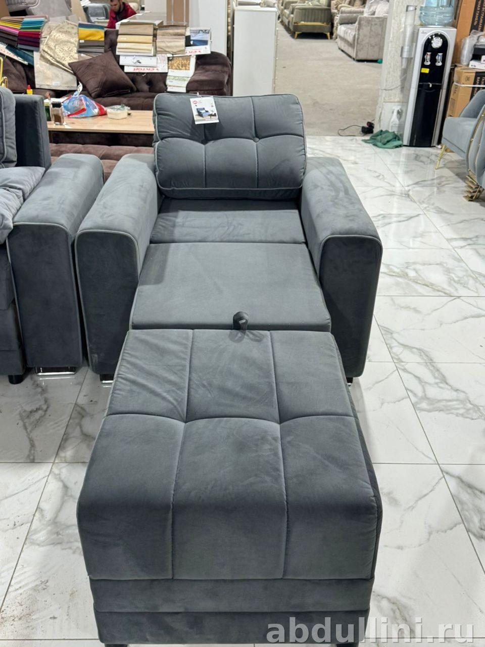 Диван-кровать Лондон 1573 с креслом, серый — купить в Дагестане — купить в Дагестане — фото 4