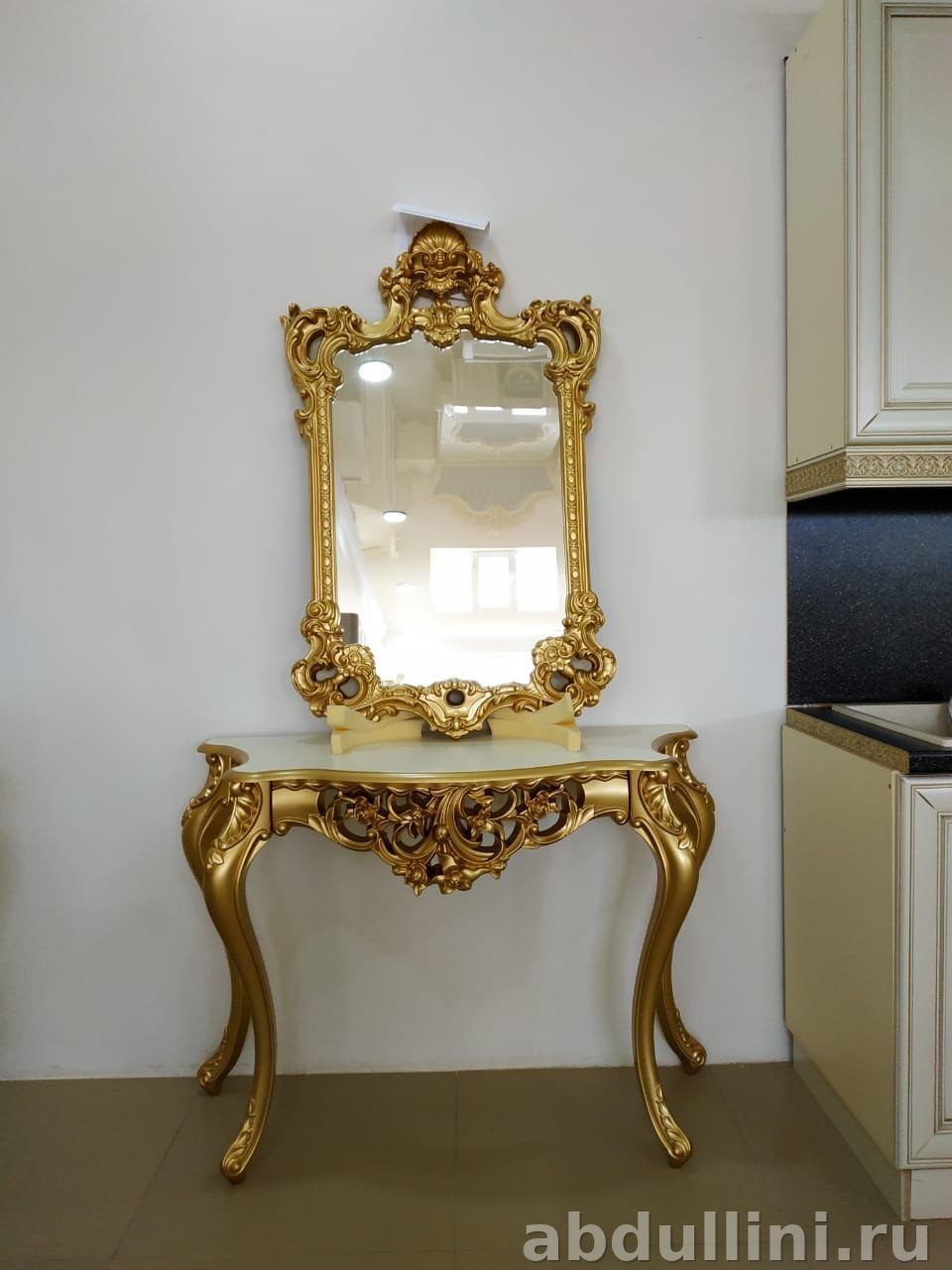 Консоль с зеркалом 1630 в стиле барокко — купить в Дагестане другой размер — купить в Дагестане