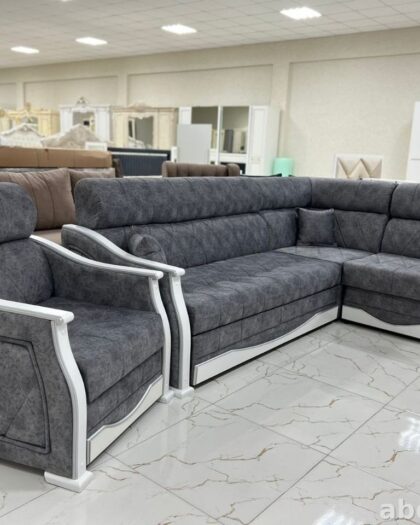 Диван Леон Люкс 1647 с креслом и пуфиком в Дагестане другой номер модели — купить в Дагестане