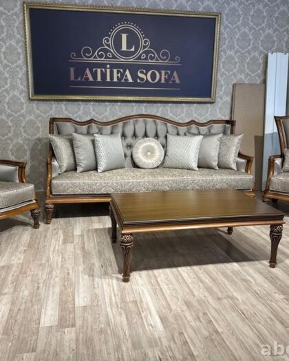 Мебельный комплект Halich: диван, 2 кресла и столик — купить в Дагестане — фото 1