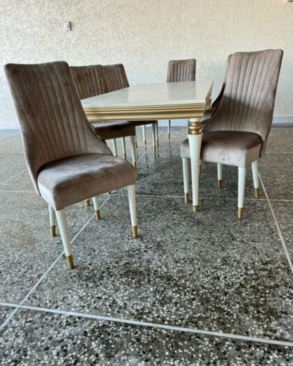 Стол раздвижной 1793 с золотистой отделкой | Купить в Дагестане — купить в Дагестане — фото 1