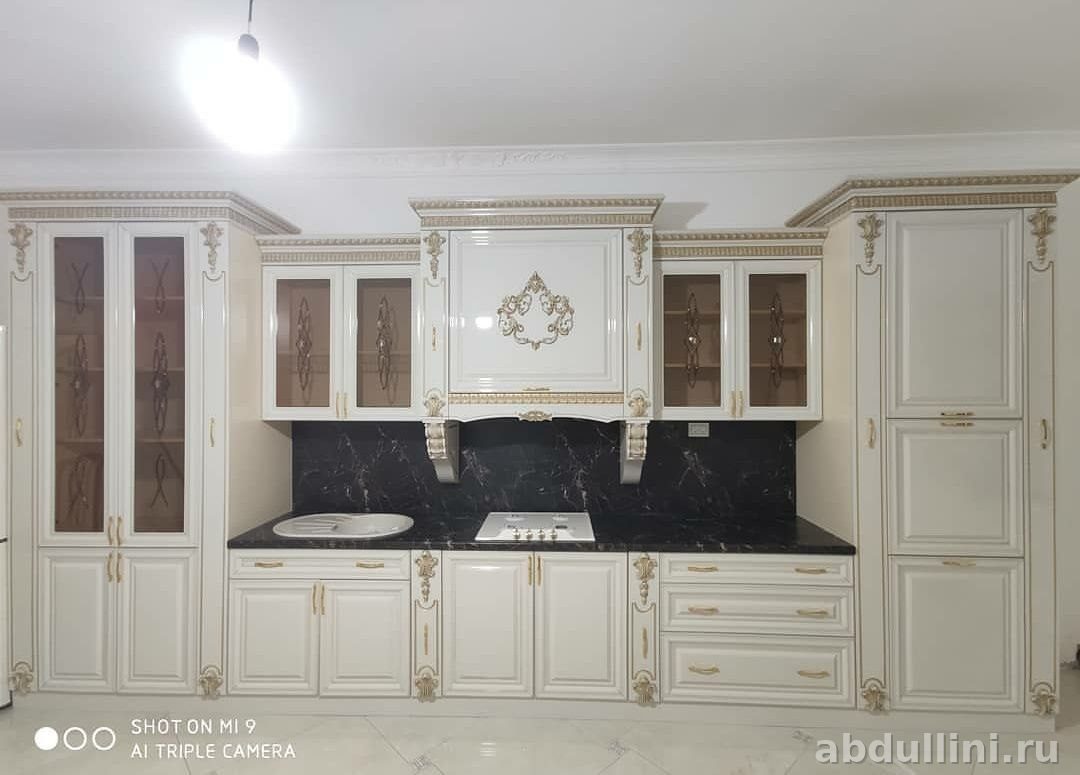 Кухня «Флавия» в стиле крем и золото — купить в Дагестане — купить в Дагестане — фото 2