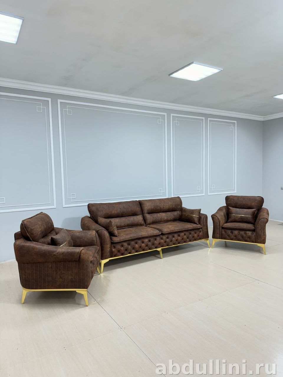 Диван и кресла 1929 в коричневом цвете — купить в Дагестане — купить в Дагестане