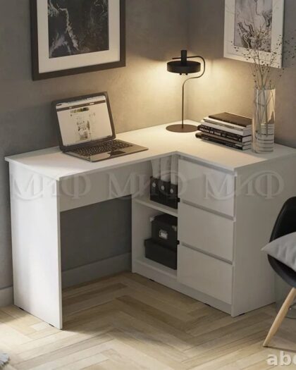 Угловой стол 1989 в белом цвете — купить в Дагестане другой цвет — купить в Дагестане