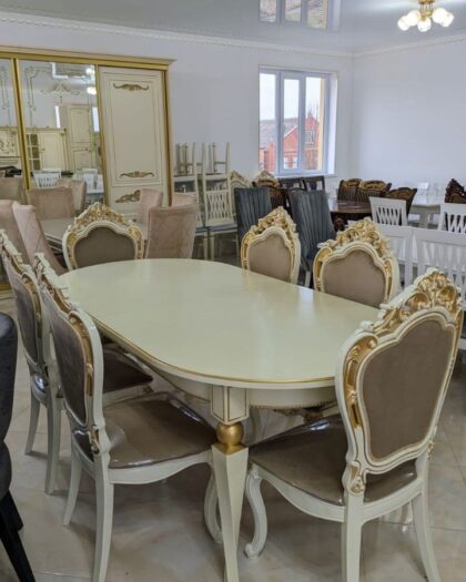 Купить овальный раздвижной стол и стулья в Дагестане цена и размер — купить в Дагестане — фото 1