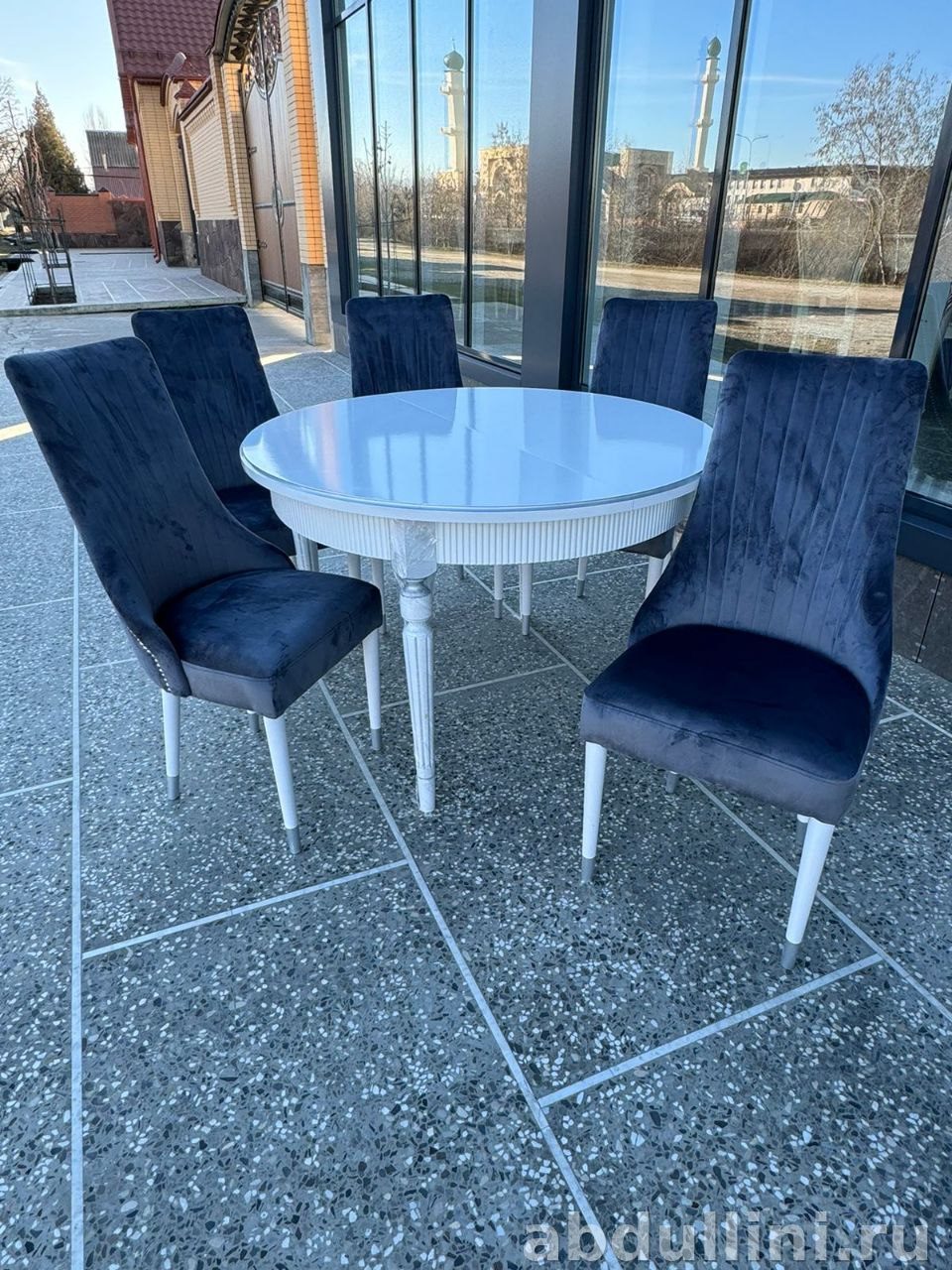 Обеденный набор 2128: стол и стулья в стиле неоклассика — купить в Дагестане