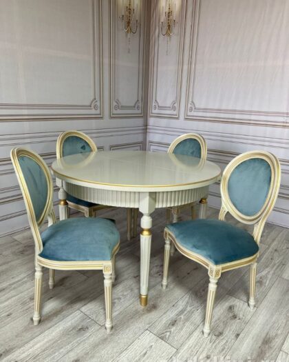 Обеденный стол 2174 с 4 стульями — купить в Дагестане размер 120/160 — купить в Дагестане — фото 1