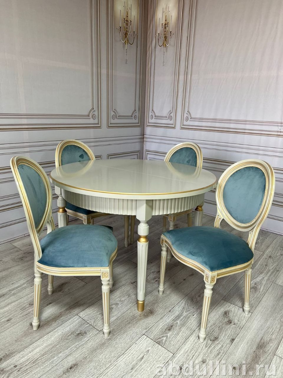 Обеденный стол 2174 с 4 стульями — купить в Дагестане размер 120/160 — купить в Дагестане — фото 1