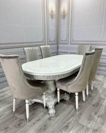 Обеденный стол Голд 2248 с 6 стульями в Дагестане другой размер — купить в Дагестане — фото 1