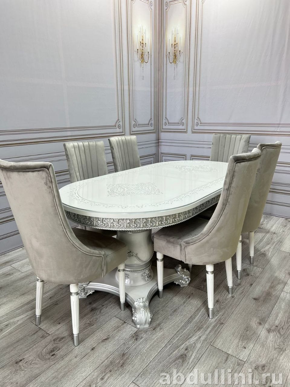 Обеденный стол Голд 2248 с 6 стульями в Дагестане другой размер — купить в Дагестане — фото 1