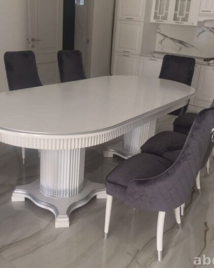 Обеденный стол 2275 с 6 стульями в стиле неоклассика — купить в Дагестане модель 2275 — купить в Дагестане