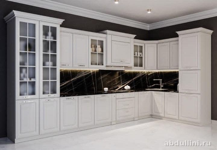 Кухня Гарвард 1 белый матовый — купить в Дагестане — купить в Дагестане — фото 1