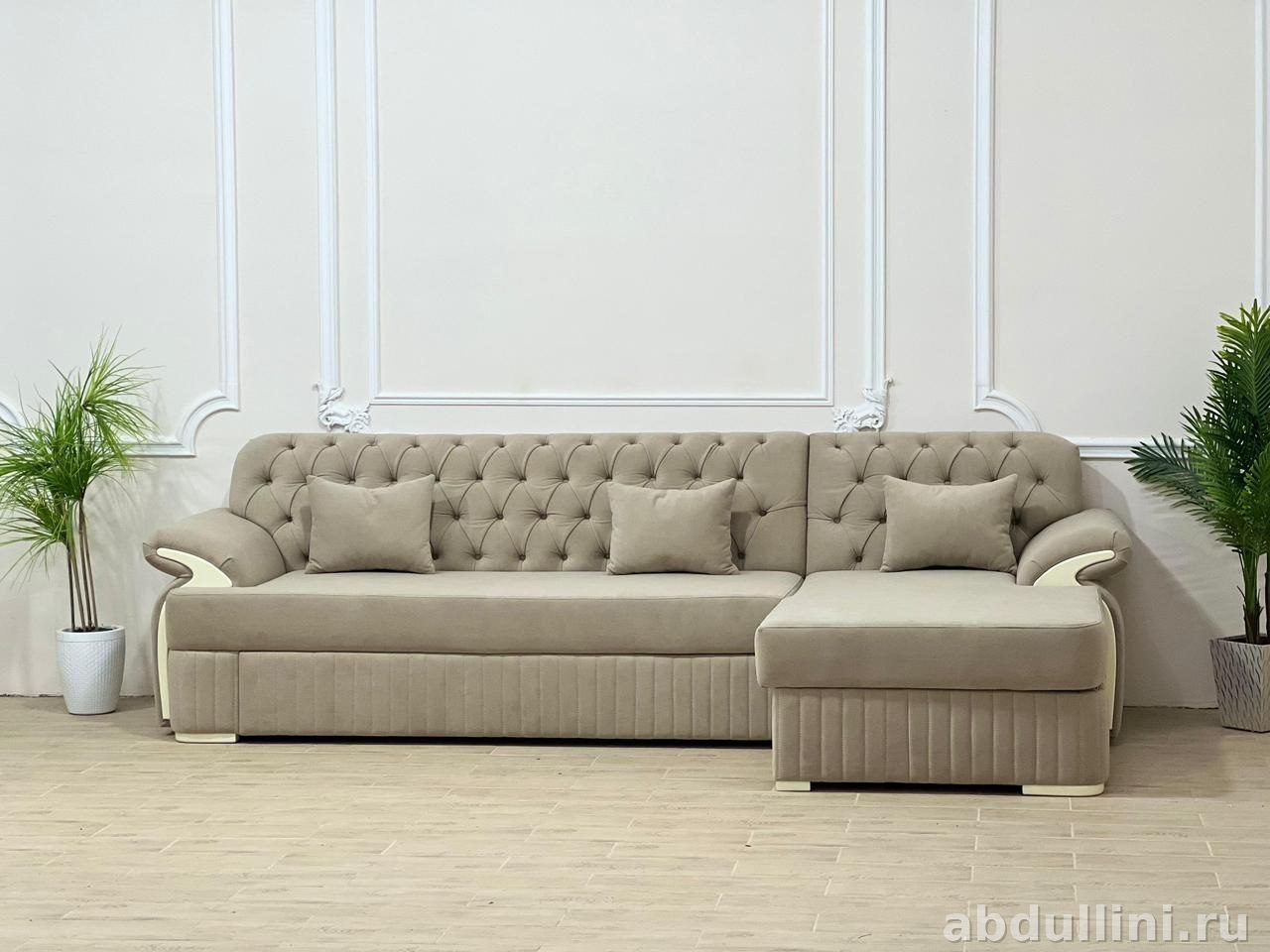 Диван 2440 с оттоманкой — купить в Дагестане | abdullini.ru — купить в Дагестане — фото 1