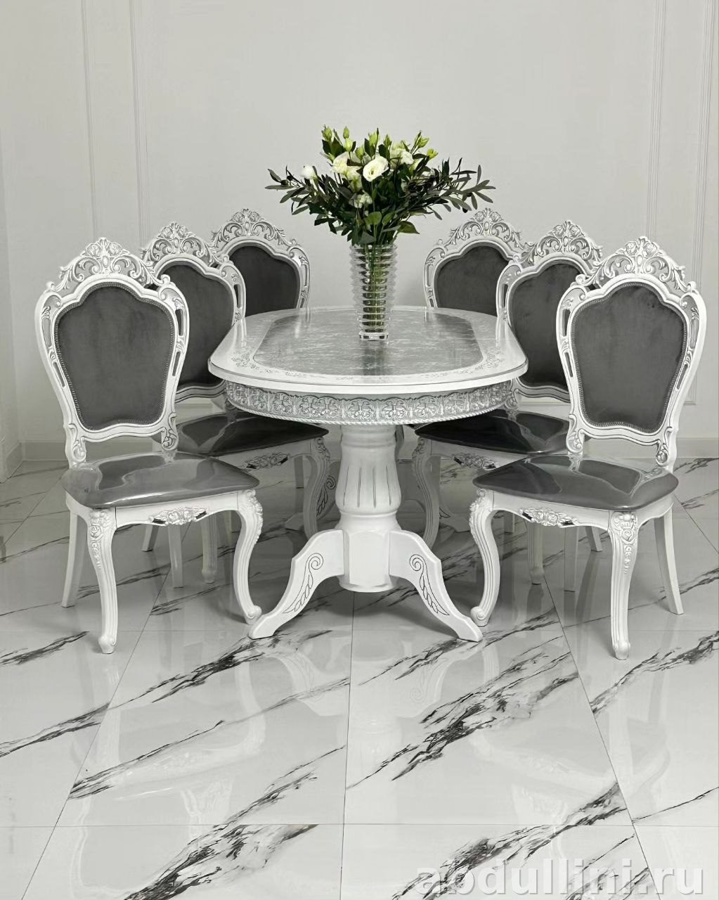 Обеденный стол и стулья в стиле неоклассика — купить в Дагестане — купить в Дагестане — фото 2