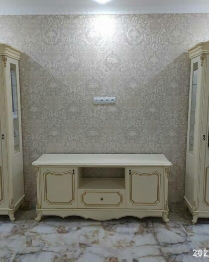 Гостиная «Илона» — мебель в стиле неоклассика в Дагестане цвет Крем — купить в Дагестане