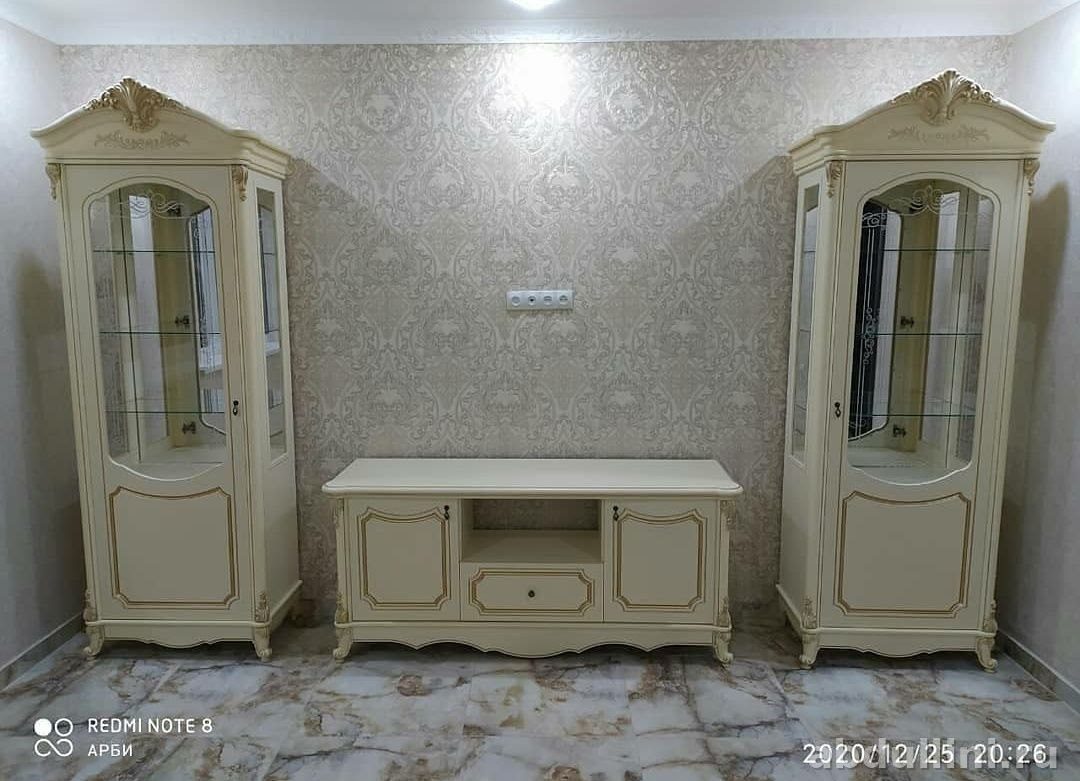 Гостиная «Илона» — мебель в стиле неоклассика в Дагестане цвет Крем — купить в Дагестане
