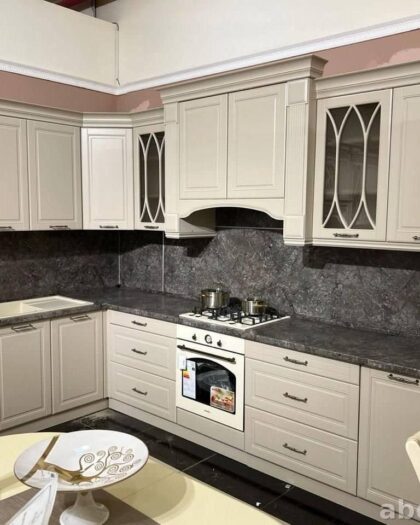 Кухня Риола угловая в цвете Шампань — купить в Дагестане — купить в Дагестане — фото 1