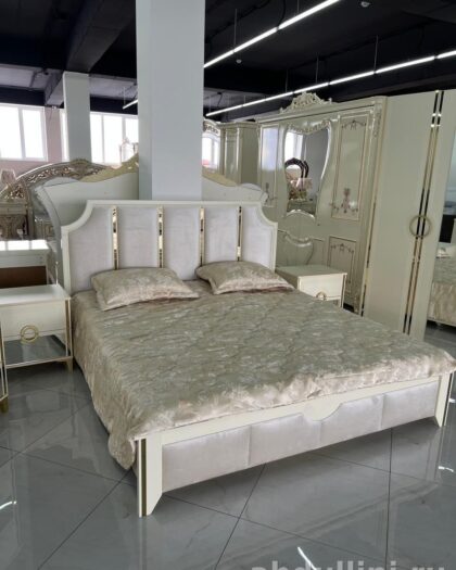 Спальня «Ника» 2677: купить в Дагестане мебель от производителя цвет Беж + Золото — купить в Дагестане — фото 1