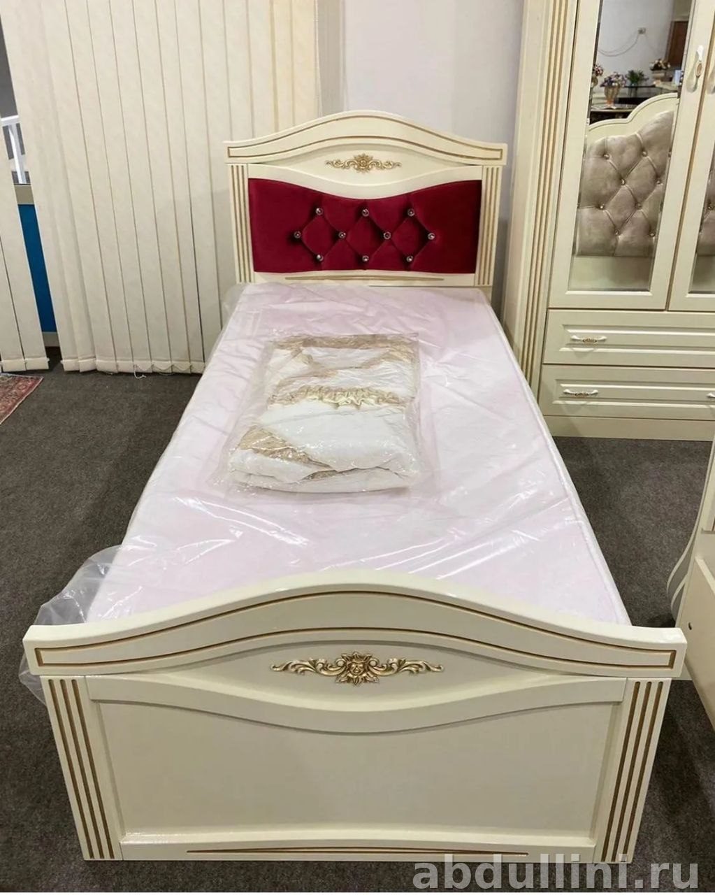 Односпальная кровать с изголовьем в Дагестане — купить в Дагестане — фото 1