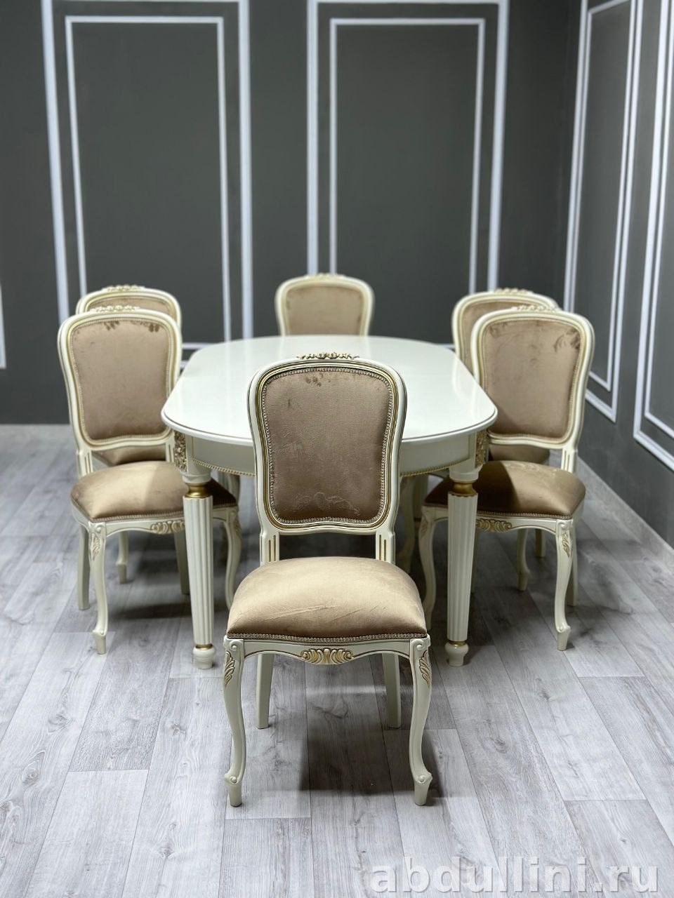 Обеденный стол и стулья в классическом стиле, Дагестан — купить в Дагестане — фото 2