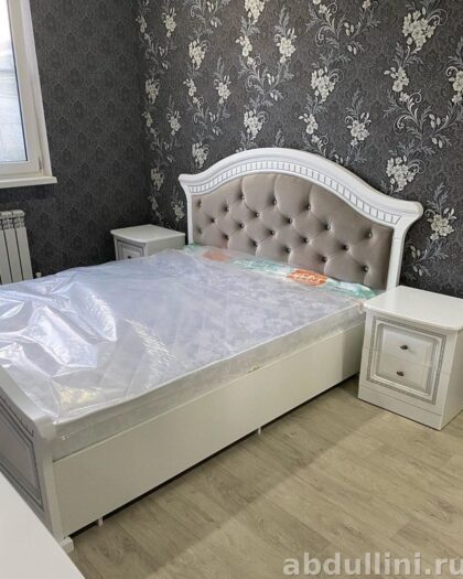 Спальня Афина 3151 — купить в Дагестане | Мебель от производителя Белый/Серебро — купить в Дагестане — фото 1