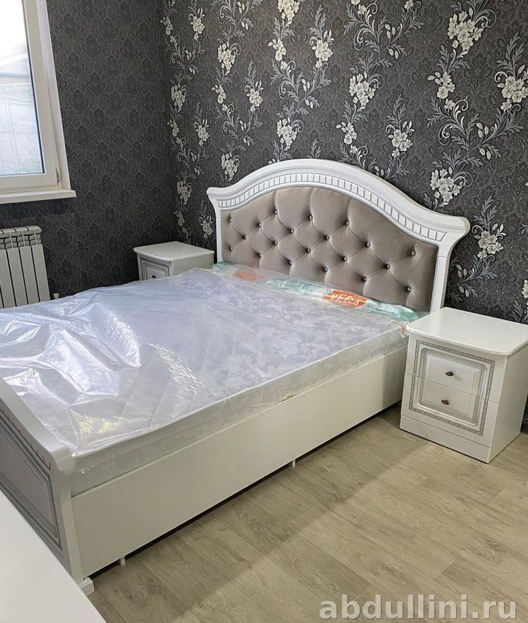 Спальня Афина 3151 — купить в Дагестане | Мебель от производителя Белый/Серебро — купить в Дагестане — фото 1