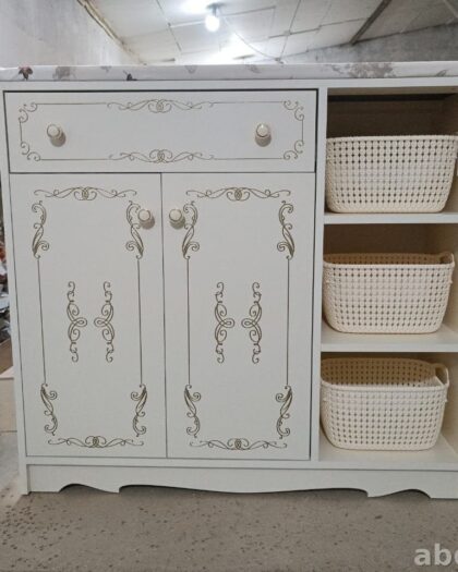 Шкаф-комод Глад Флорида с плетеными корзинами в Дагестане — купить в Дагестане — фото 1