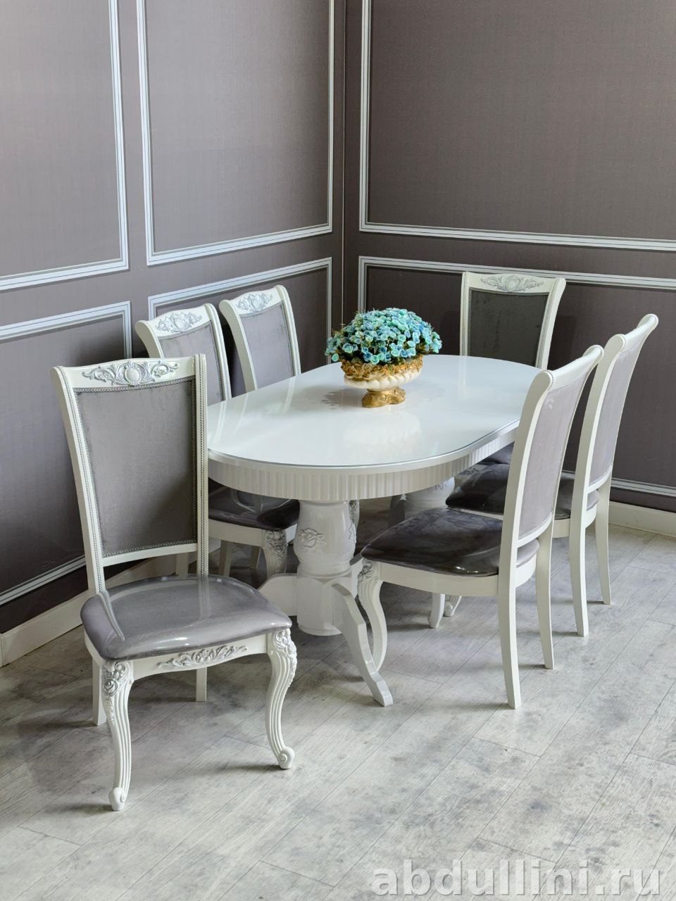 Обеденный стол 3251 с 6 стульями Роза в Дагестане другой размер — купить в Дагестане — фото 1
