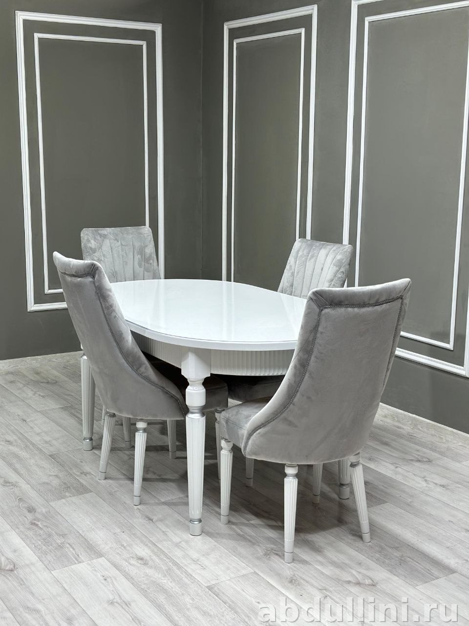 Стол Рифленка с 4 стульями Сурен - мебель в Дагестане — купить в Дагестане — фото 2