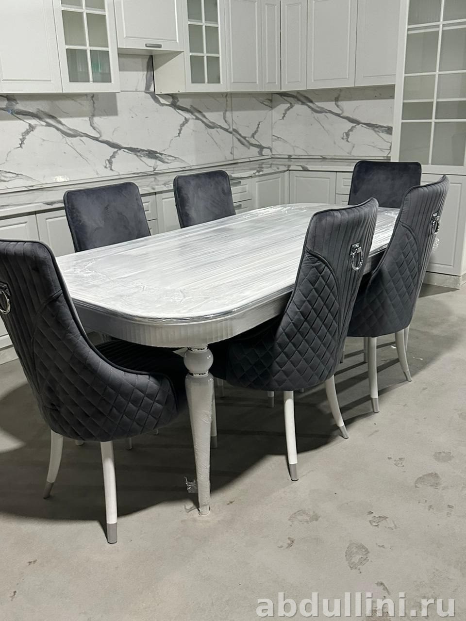 Стол Венера 3269 раздвижной белый/серебро — купить в Дагестане другой артикул — купить в Дагестане