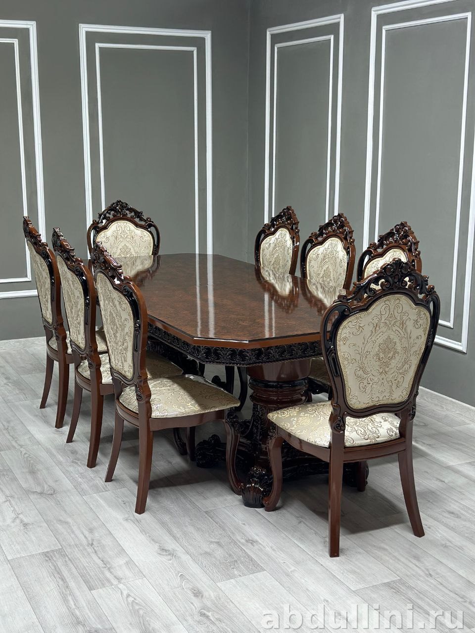 Купить обеденный стол 3️⃣2️⃣9️⃣5️⃣ и стулья в Дагестане цвет Мокко — купить в Дагестане — фото 1