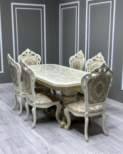 Стол и стулья Голд в стиле неоклассика — купить в Дагестане — купить в Дагестане — фото 1