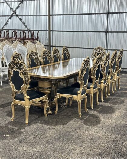 Обеденный стол 3302 с 12 стульями в Дагестане другой размер, комплектация — купить в Дагестане — фото 1