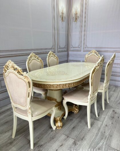 Обеденный стол «Гранд» и стулья «Мини-Шейх» купить в Дагестане другие размеры — купить в Дагестане — фото 1