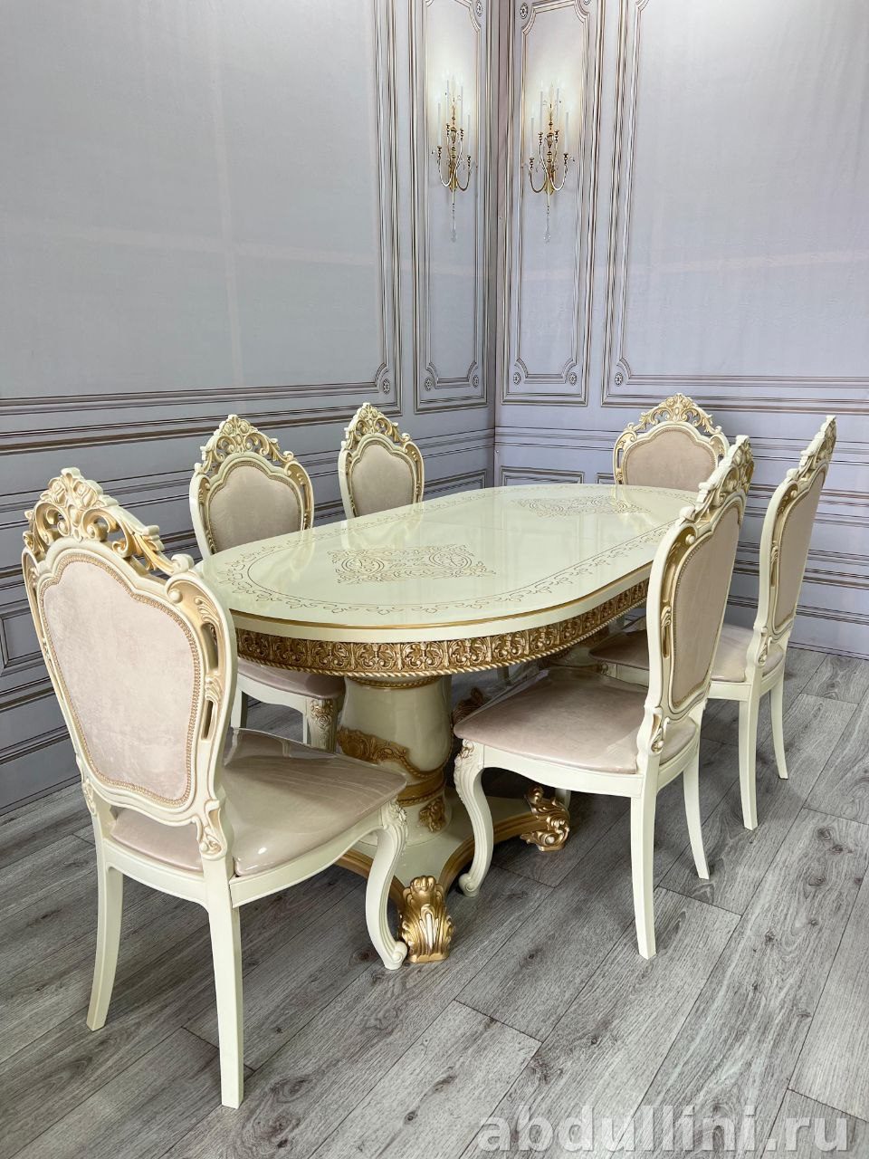 Обеденный стол «Гранд» и стулья «Мини-Шейх» купить в Дагестане другие размеры — купить в Дагестане — фото 1