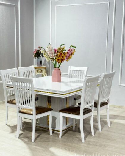 Стол «Арт-Бостон» с шестью стульями «Палочки-Вего» в Дагестане — купить в Дагестане