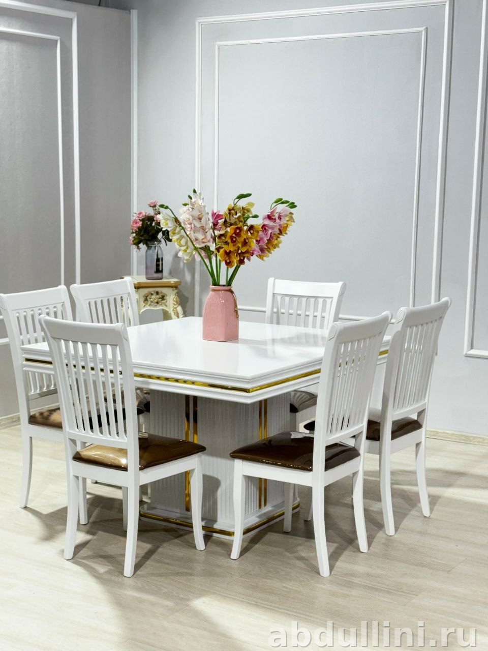 Стол «Арт-Бостон» с шестью стульями «Палочки-Вего» в Дагестане — купить в Дагестане