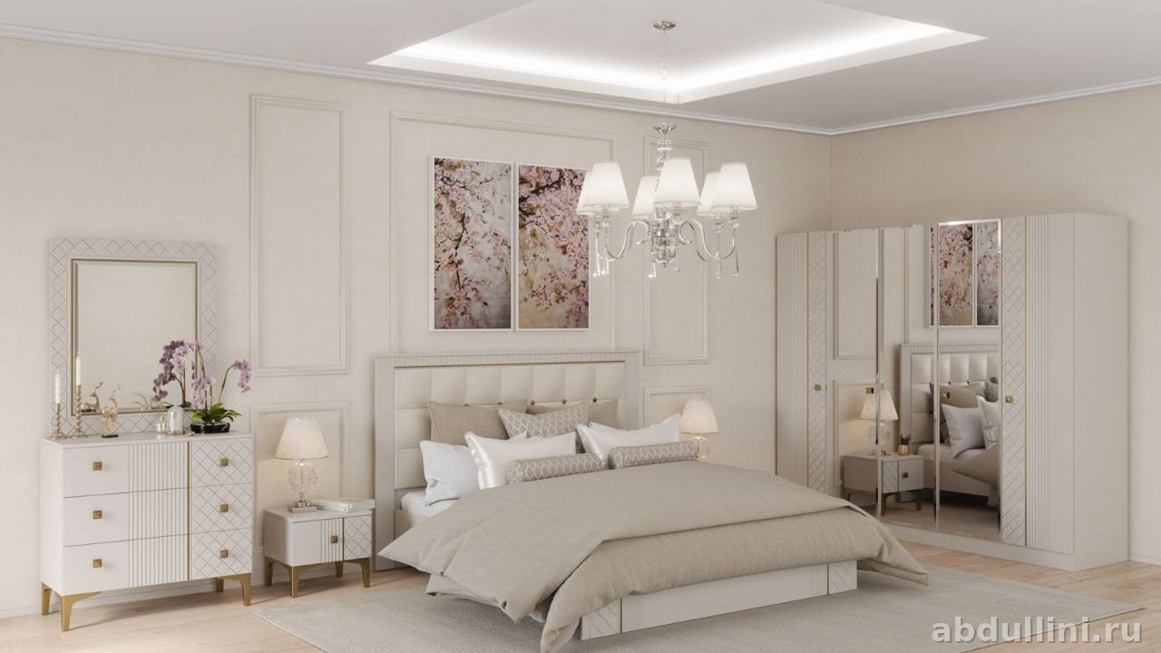 Спальня 'Лаура' 5 дв белая | Купить в Дагестане