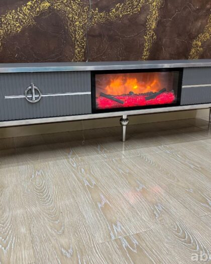 TV тумба Asel 160 см серый-серебро купить в Дагестане серый-серебро — купить в Дагестане — фото 1