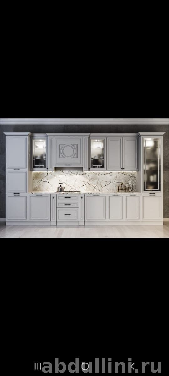 Кухня Лондон 53 шёлк серый — мебель на заказ в Дагестане — купить в Дагестане