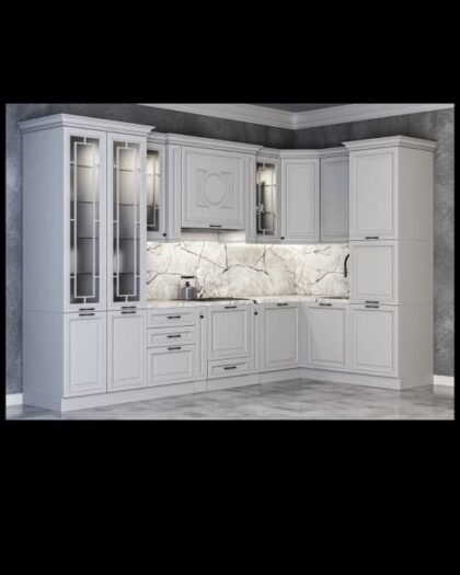 Кухня Лондон шёлк серый — мебель на заказ в Дагестане другой размер — купить в Дагестане