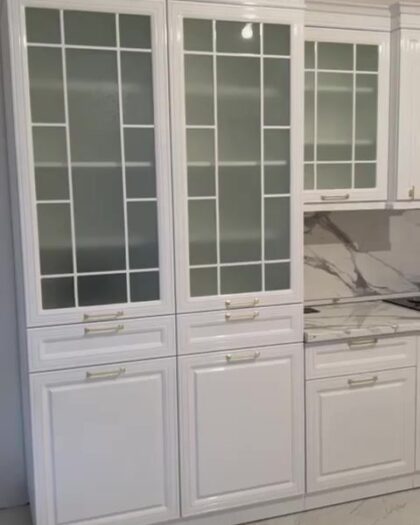 Кухня Мариан 1938 — белый глянец, мебель на заказ в Дагестане другой размер — купить в Дагестане