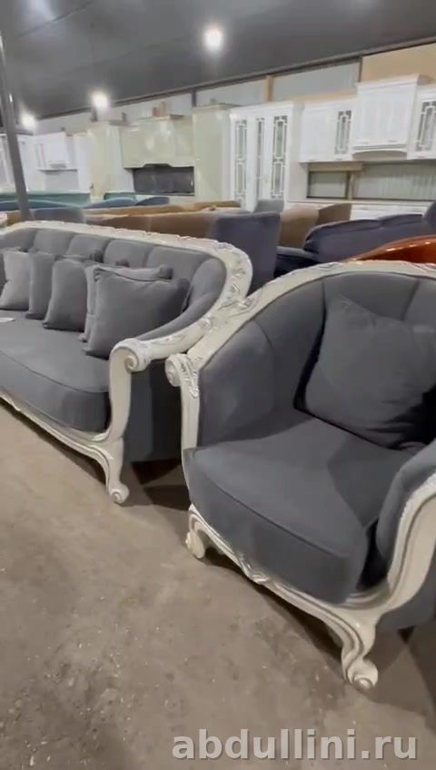 Комплект мягкой мебели 2451: диван и кресло в классическом стиле — купить в Дагестане — фото 2