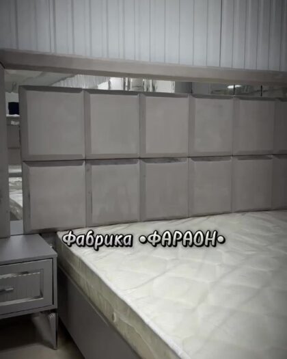 Кровать 4064 Селена серая/серебро — купить в Дагестане — купить в Дагестане