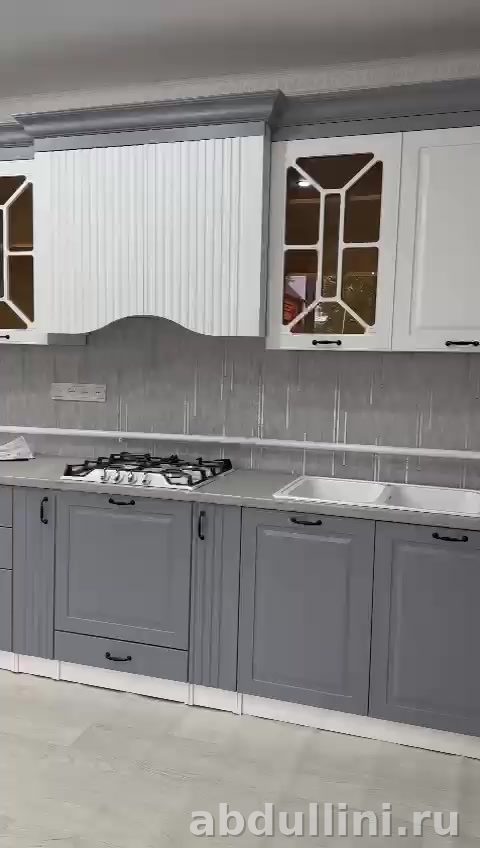 Кухонный гарнитур Виола 3045 белый/серый — купить в Дагестане — купить в Дагестане